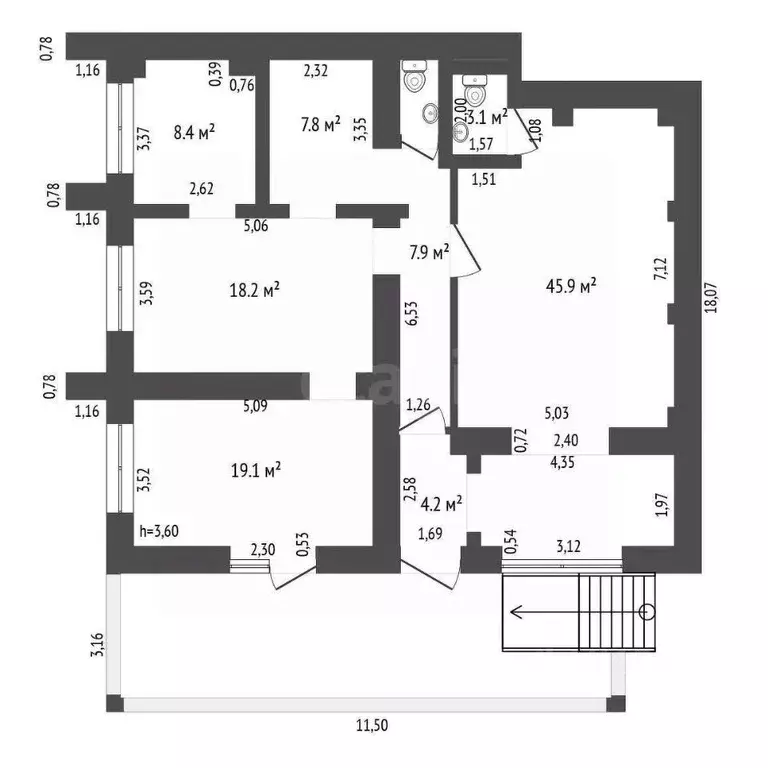 Помещение свободного назначения в Тюменская область, Тюмень Широтная ... - Фото 2
