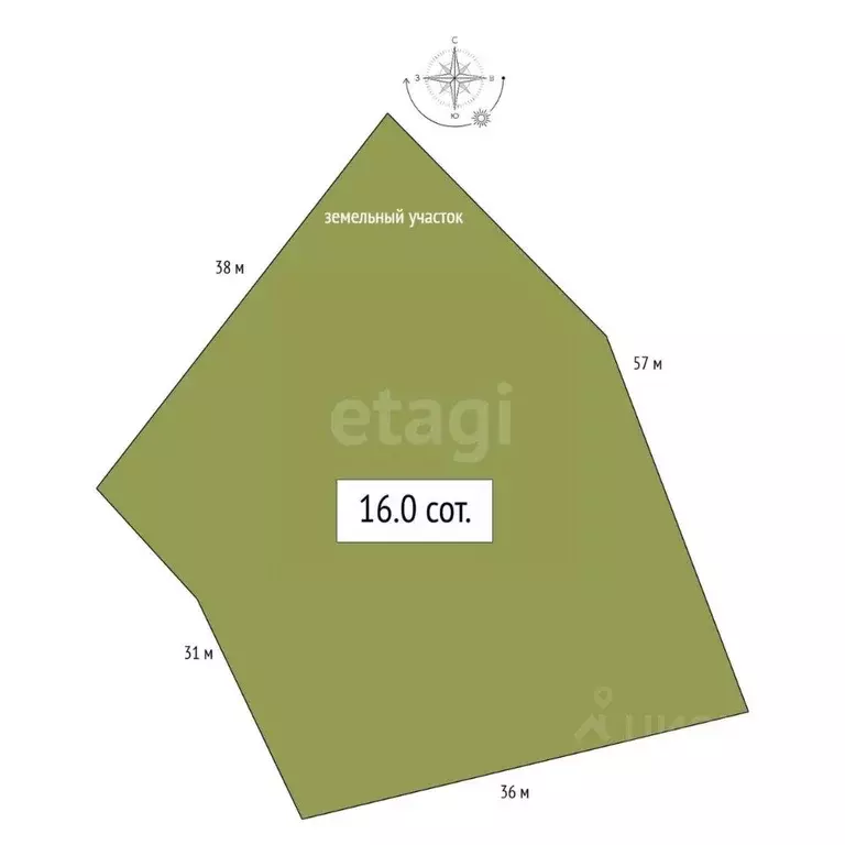 Участок в Алтай, Майминский район, с. Кызыл-Озек Солнечная ул., 47 ... - Фото 2