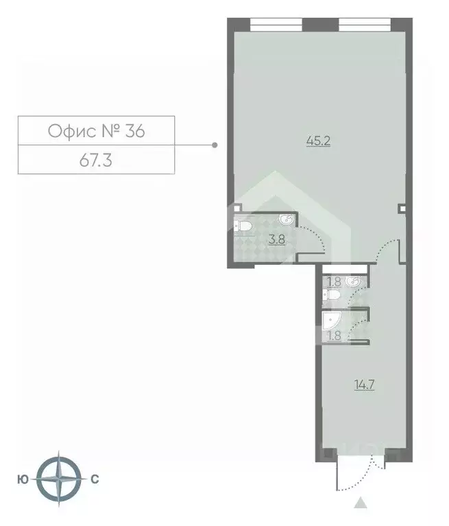 Торговая площадь в Москва 2-й этап тер., Лучи жилой комплекс, к8 (67 ... - Фото 2