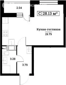 Квартира-студия: Мурино, жилой комплекс Урбанист (28.13 м) - Фото 0