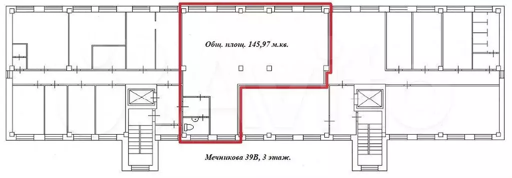 Офис, 146 м + 2 м/м - Фото 0