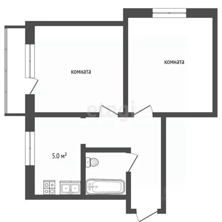 2-к кв. Владимирская область, Муром Кленовая ул., 12а (36.3 м) - Фото 2