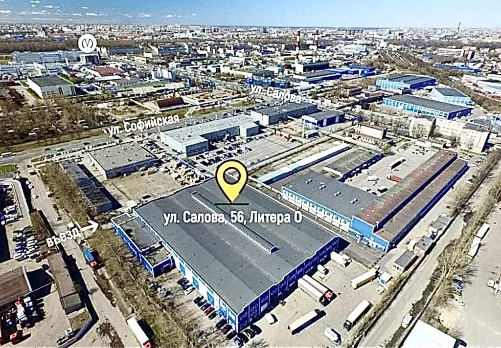 Производственное помещение в Санкт-Петербург ул. Салова, 56литО (6000 ... - Фото 1
