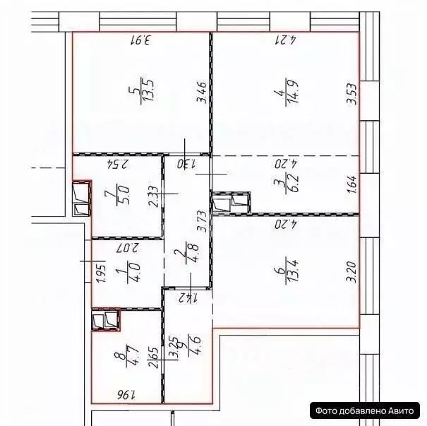 2-к кв. Москва просп. Генерала Дорохова, 39к1 (73.0 м) - Фото 2