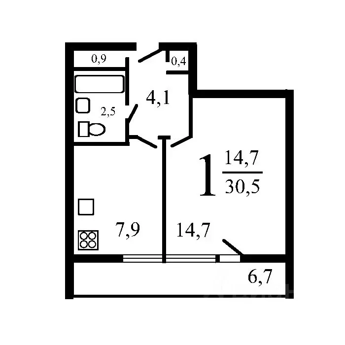 1-к кв. Москва ул. 5-я Соколиной Горы, 27 (32.0 м) - Фото 2