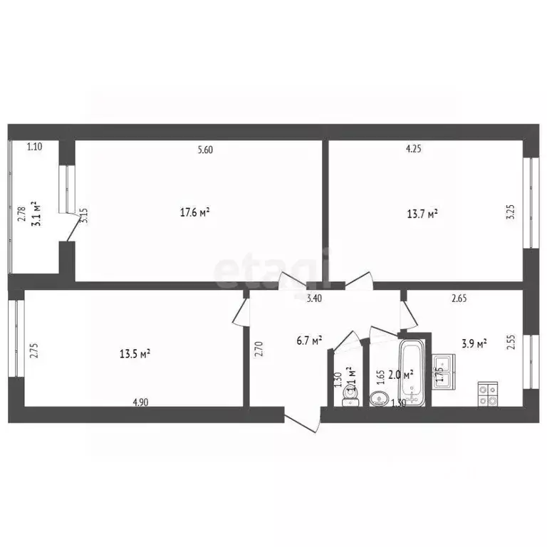 3-к кв. Краснодарский край, Геленджик городской округ, с. Кабардинка ... - Фото 2