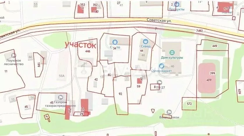 Участок в Карелия, Лоухи пгт ул. Советская, 52 (12.0 сот.) - Фото 1