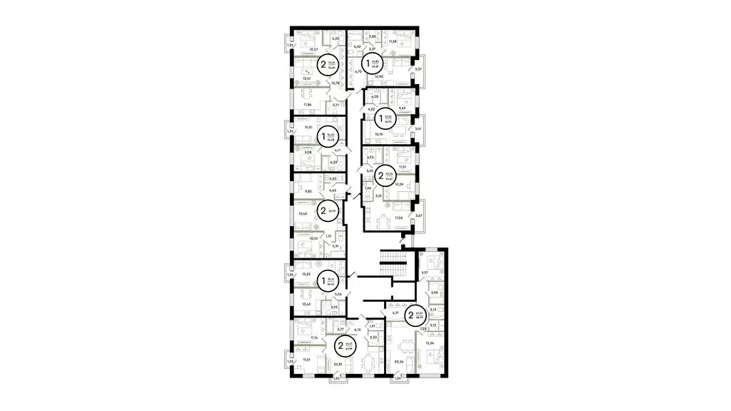 1-комнатная квартира: Тюмень, улица Александра Звягина, 3 (49.39 м) - Фото 1