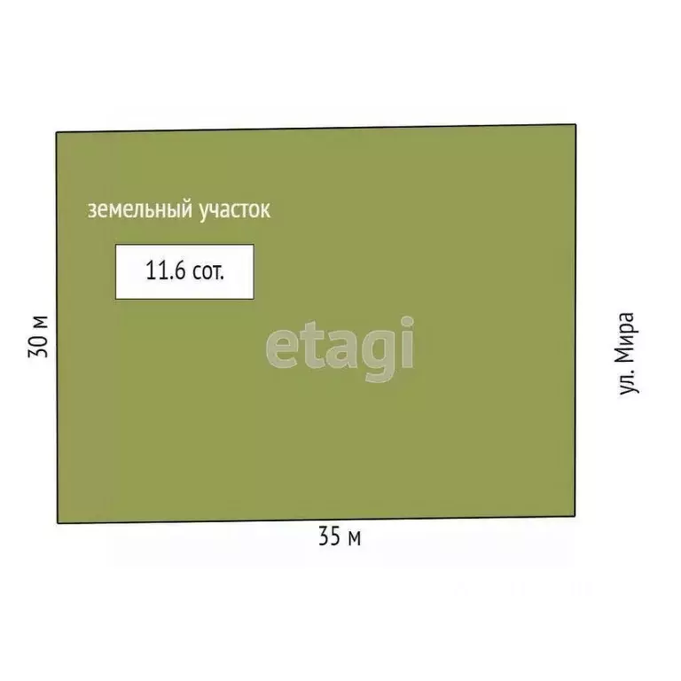 Участок в Крым, Симферопольский район, с. Скворцово ул. Мира (11.6 ... - Фото 2