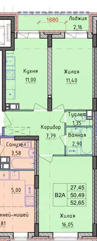2-к кв. Ярославская область, Ярославль проезд 2-й Брагинский, 22 ... - Фото 2