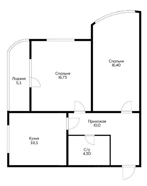 2-к кв. Краснодарский край, Краснодар ул. Кожевенная, 22 (65.0 м) - Фото 1