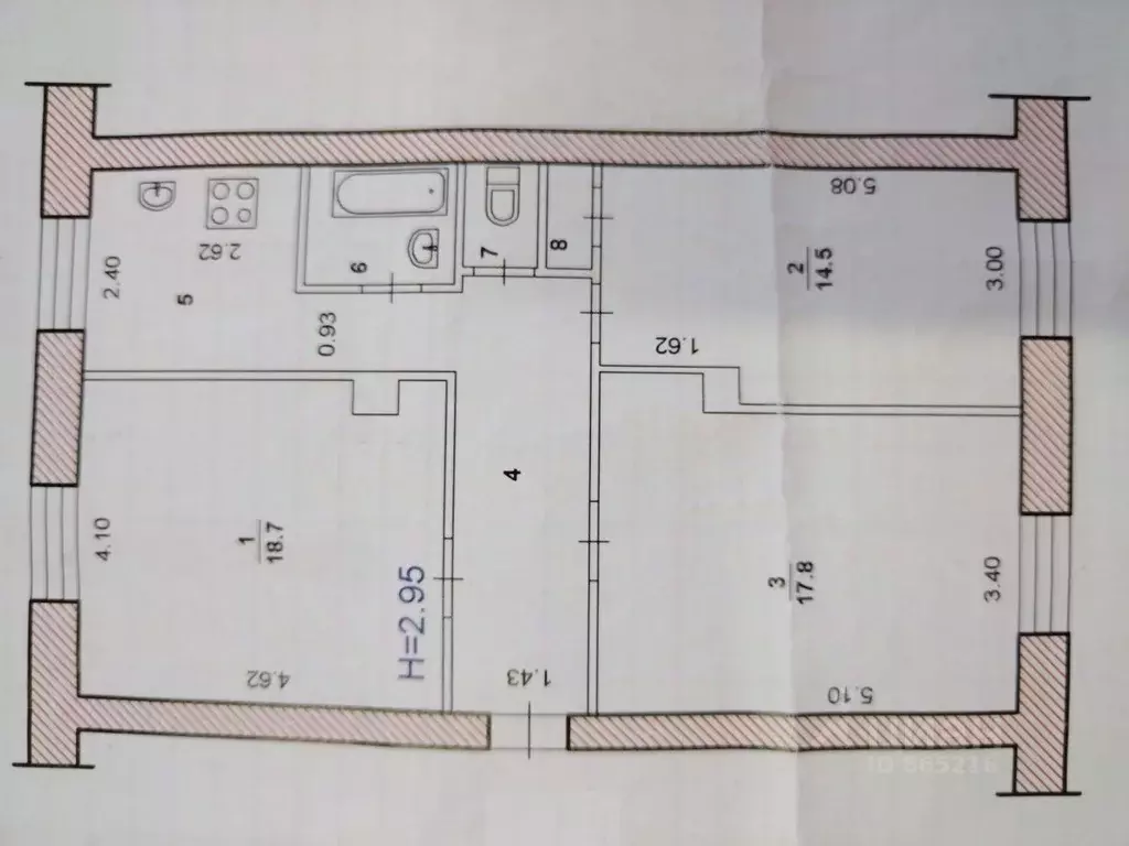 Комната Волгоградская область, Волжский ул. 19-го Партсъезда, 65 (18.7 ... - Фото 1