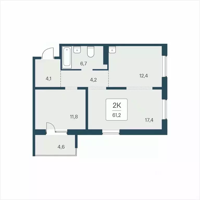 2-к кв. Новосибирская область, Новосибирск ул. Сибиряков-Гвардейцев, ... - Фото 1