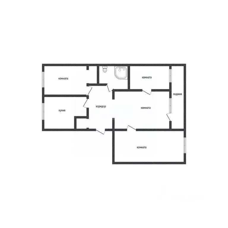 4-к кв. Костромская область, Нерехта Климушинская ул., 10 (78.6 м) - Фото 1