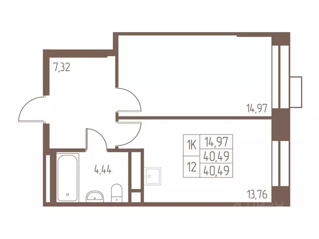 1-к кв. Московская область, Ивантеевка Пушкинский городской округ, ... - Фото 1