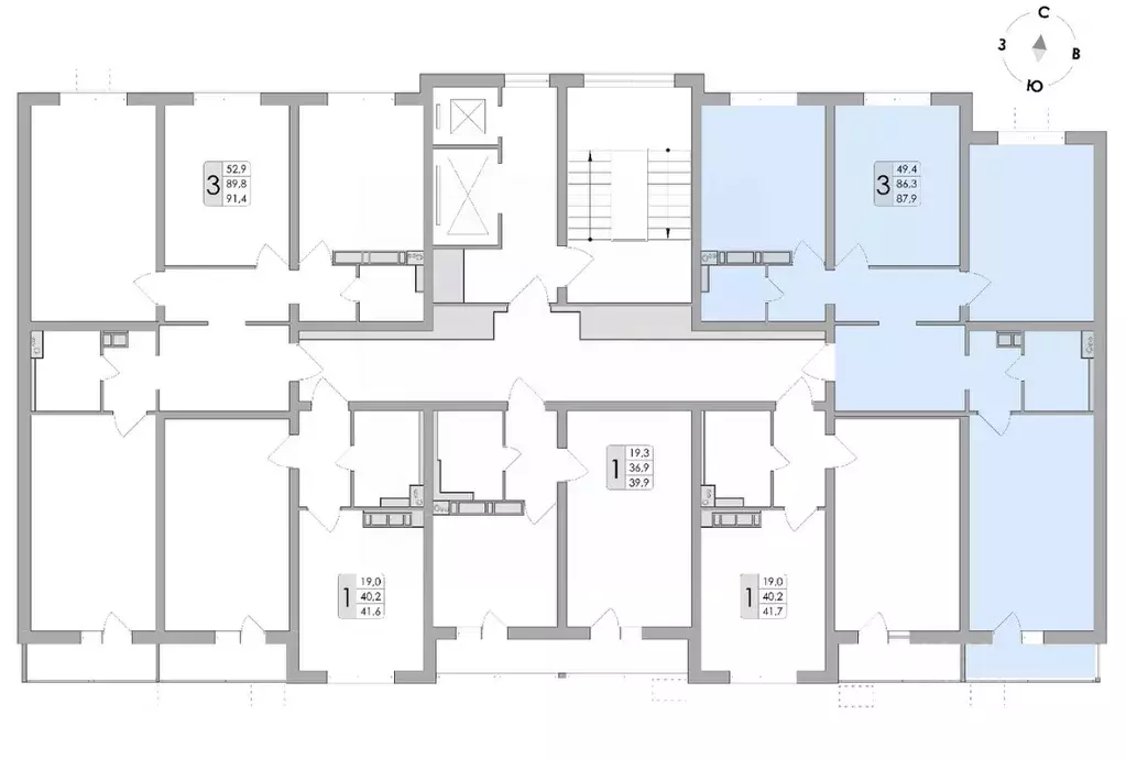 3-к кв. Воронежская область, Воронеж ул. Шишкова, 140Б/16 (87.9 м) - Фото 1