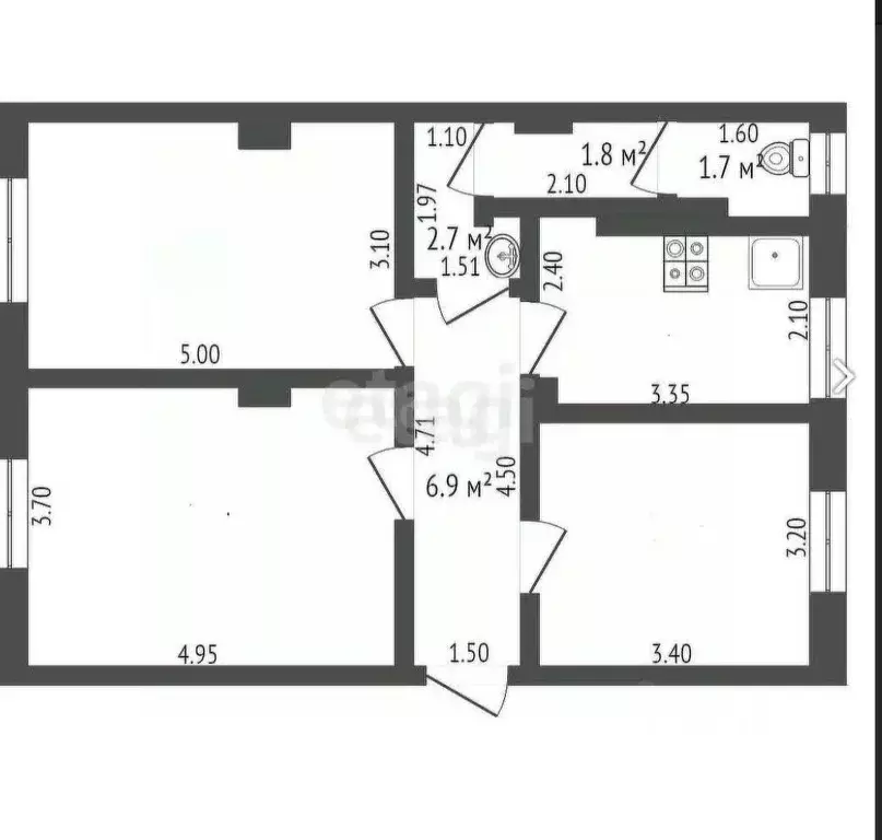 3-к кв. Смоленская область, Смоленск ул. Лавочкина, 50 (79.1 м) - Фото 1