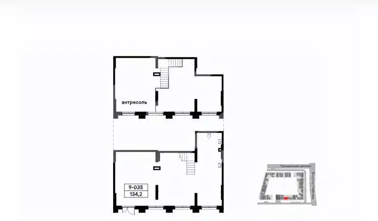 Торговая площадь в Москва Прокшино жилой комплекс (134 м) - Фото 2
