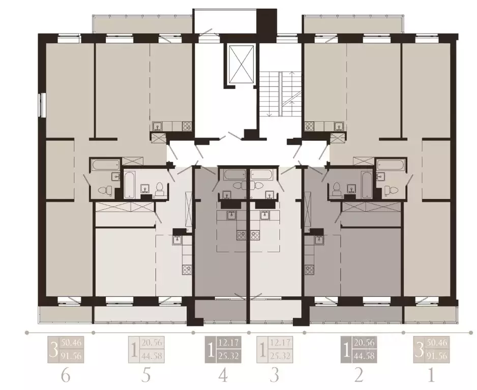 1-к кв. Иркутская область, Иркутск Советская ул., 115/1 (44.58 м) - Фото 2