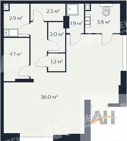 Помещение свободного назначения в Москва Гродненская ул., 3С1 (54 м) - Фото 1