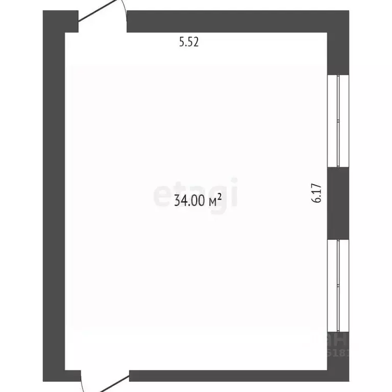 Офис в Ростовская область, Ростов-на-Дону ул. Вавилова, 61 (34 м) - Фото 2