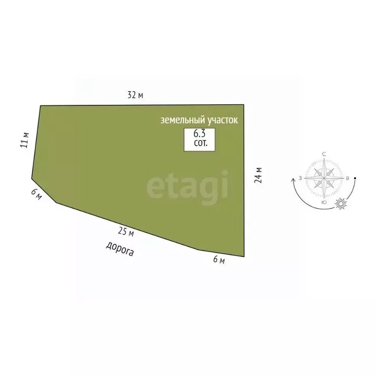 Участок в Ростовская область, Аксайский район, Большелогское с/пос, ... - Фото 2