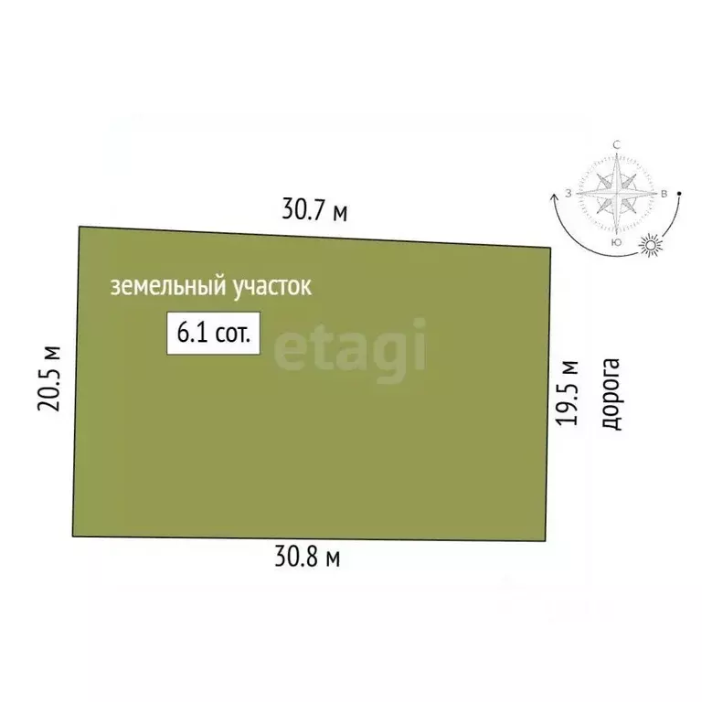 Участок в Крым, Симферопольский район, Трудовское с/пос, Припять СНТ ... - Фото 2