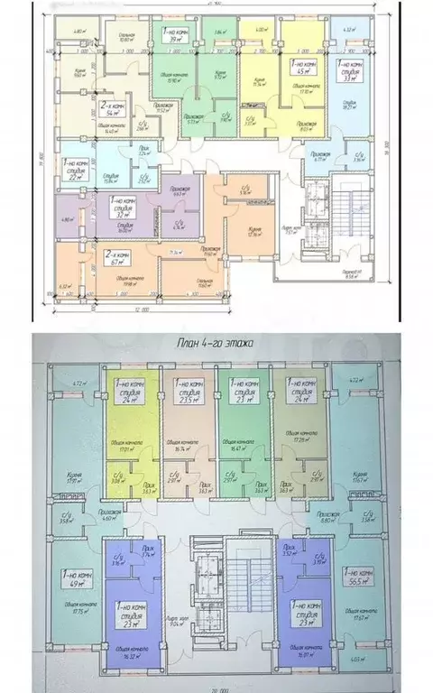 Квартира-студия, 32 м, 1/12 эт. - Фото 1