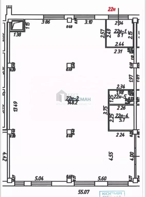 Помещение свободного назначения в Москва пер. Любучанский, 1к3 (188 м) - Фото 2
