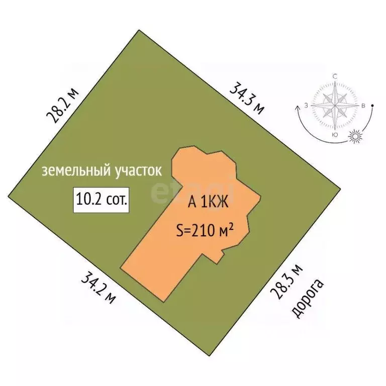 Дом в Тюменская область, Тюменский муниципальный округ, с. Луговое ул. ... - Фото 2
