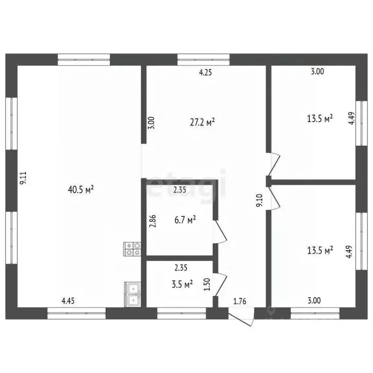 Дом в Тюменская область, Тюмень Царево садовое товарищество,  (111 м) - Фото 2
