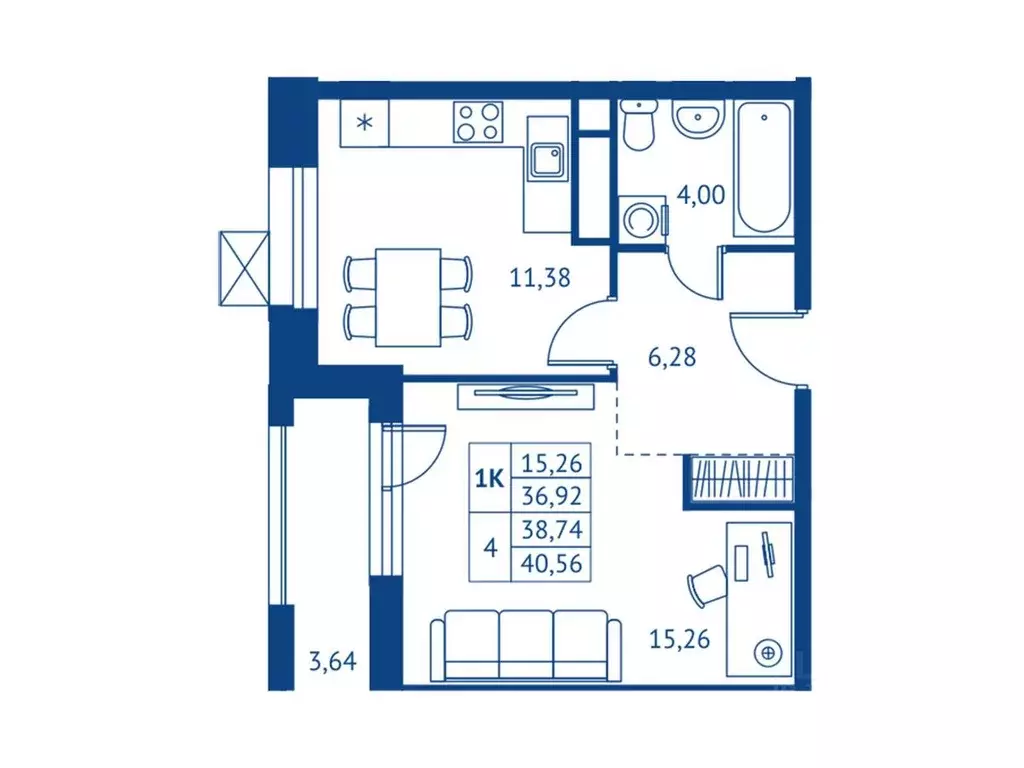 1-к кв. Московская область, Королев Новые Подлипки мкр, Поколение ... - Фото 1