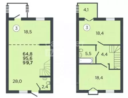 Таунхаус в Липецкая область, Липецкий муниципальный округ, с. Ленино ... - Фото 2