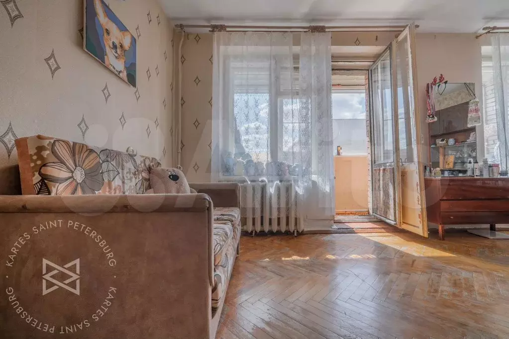 1-к. квартира, 34,6 м, 6/9 эт. - Фото 1