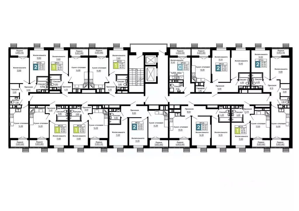 2-к кв. Адыгея, Тахтамукайский район, Яблоновский пгт  (54.5 м) - Фото 2