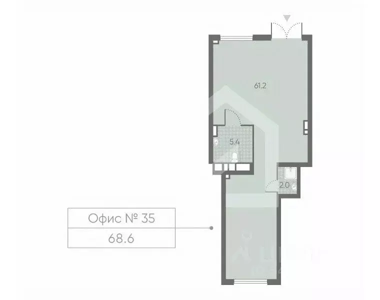 Торговая площадь в Москва Производственная ул., 17 (69 м) - Фото 1