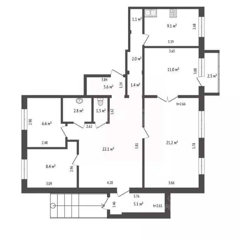 Офис в Тюменская область, Тюмень ул. Пермякова, 45 (94 м) - Фото 2