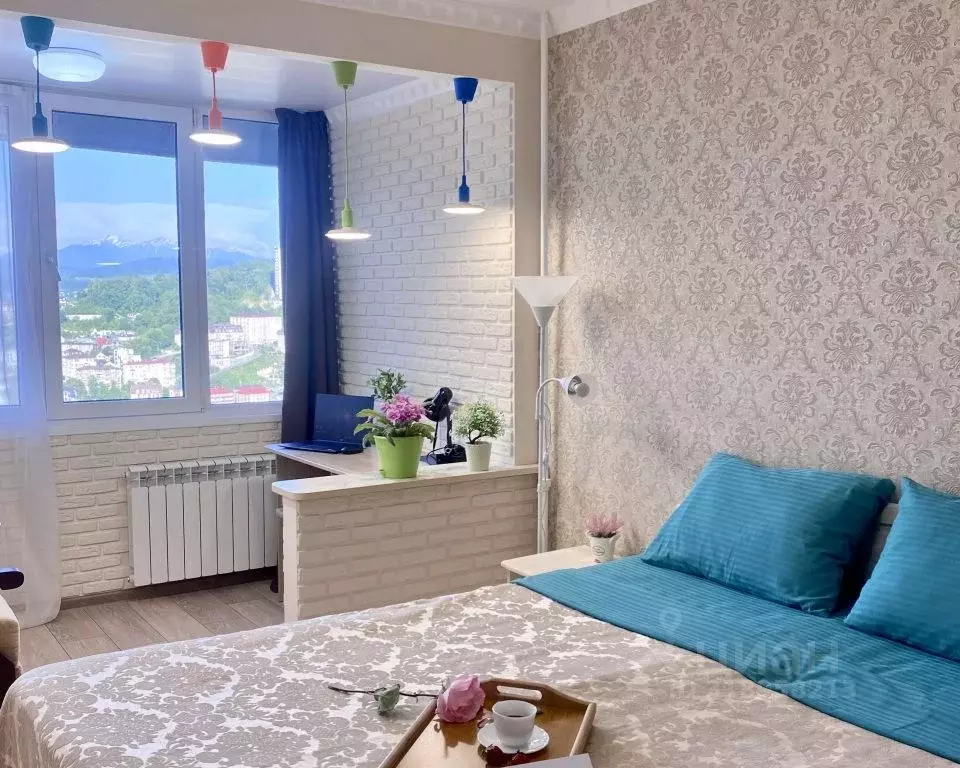 1-к кв. Краснодарский край, Сочи Светлана мкр, ул. Дмитриевой, 56 ... - Фото 0