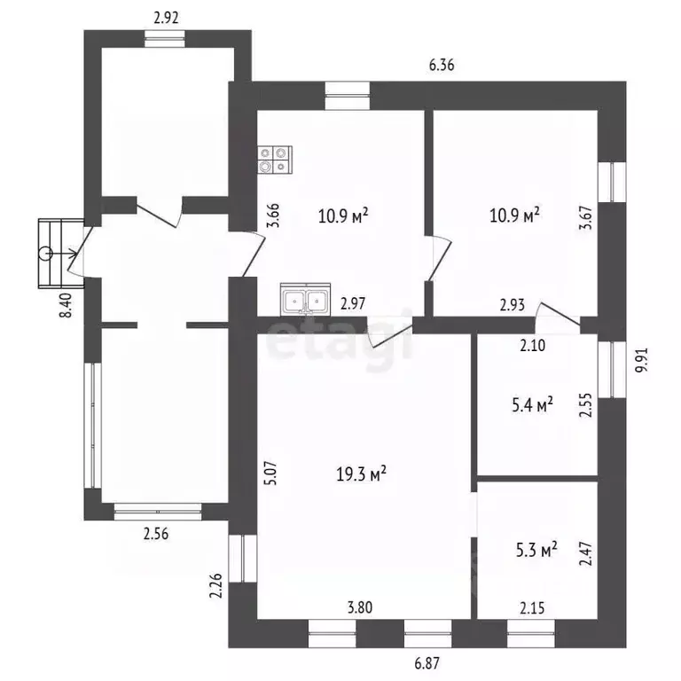 Дом в Московская область, Коломна городской округ, пос. Пески 31 (52 ... - Фото 2