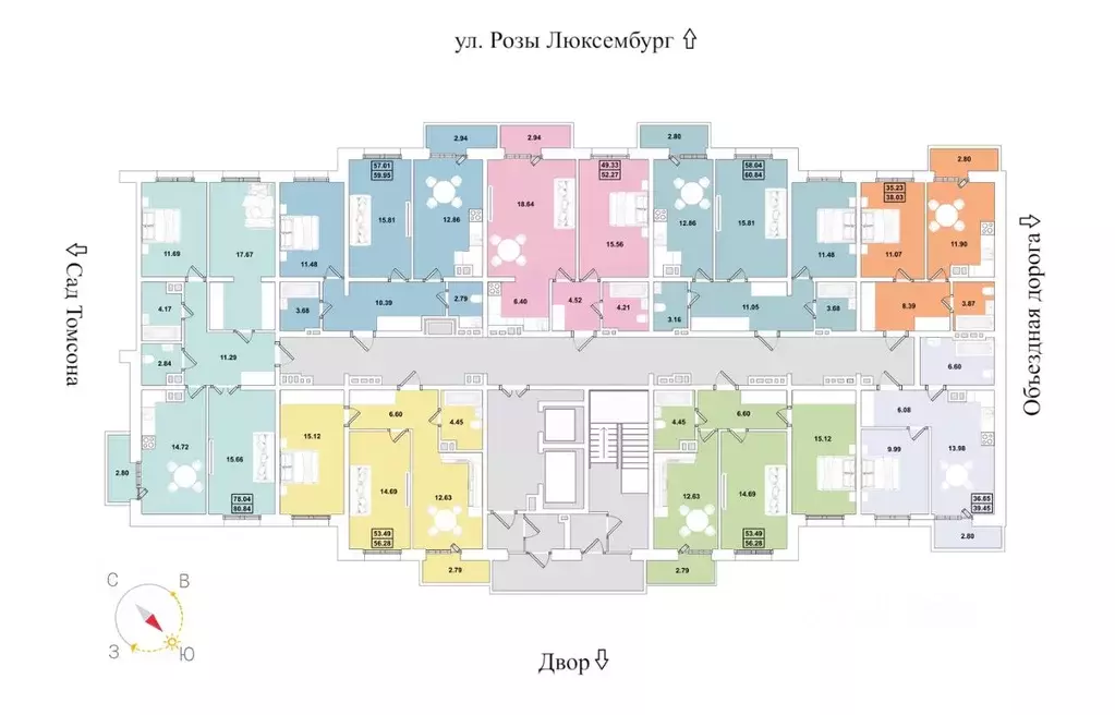 2-к кв. Иркутская область, Иркутск Ново-Ленино мкр, Огни Города жилой ... - Фото 2