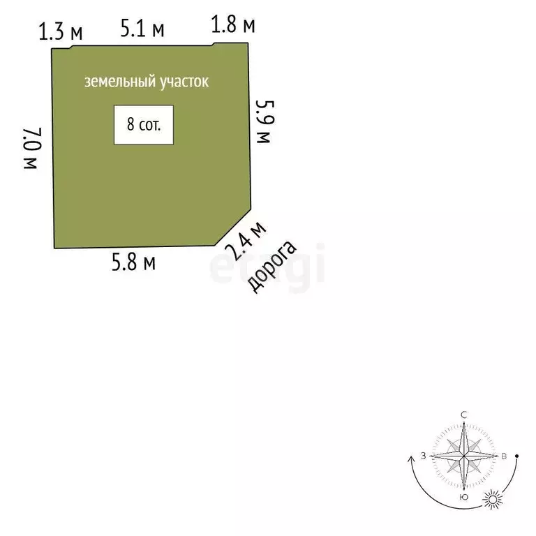 Участок, 8 сот., сельхоз (снт или днп) - Фото 1