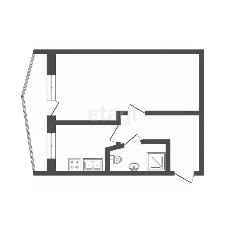 1-к кв. Мордовия, Саранск ул. Веселовского, 43 (27.8 м) - Фото 1