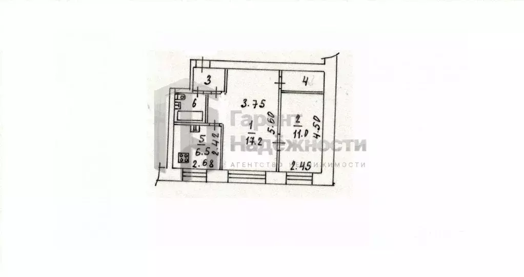 2-к кв. Мурманская область, Мурманск ул. Генерала Фролова, 5 (41.2 м) - Фото 0