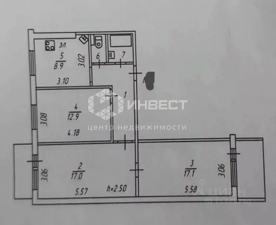 3-к кв. Мурманская область, Мурманск Кольский просп., 131 (66.7 м) - Фото 1