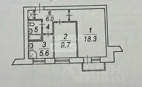 2-к кв. Московская область, Люберцы Городок А мкр, ул. 3-е Почтовое ... - Фото 2