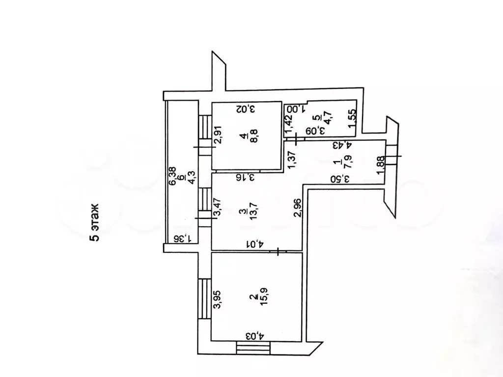 2-к. квартира, 60 м, 5/18 эт. - Фото 0