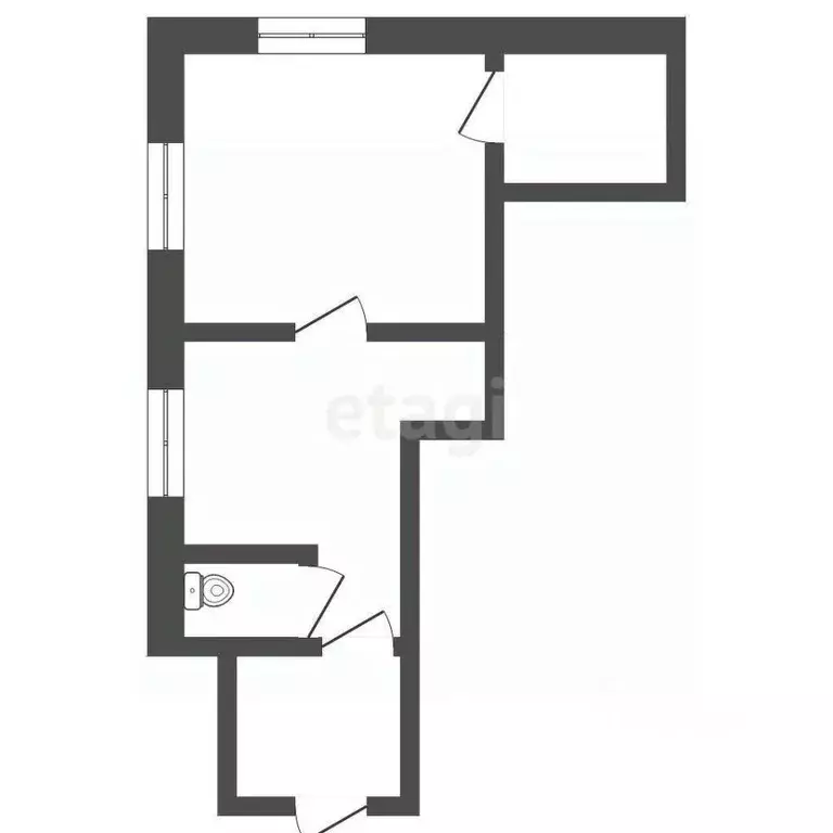 Дом в Ханты-Мансийский АО, Нягань ул. Гагарина, 56 (88 м) - Фото 1