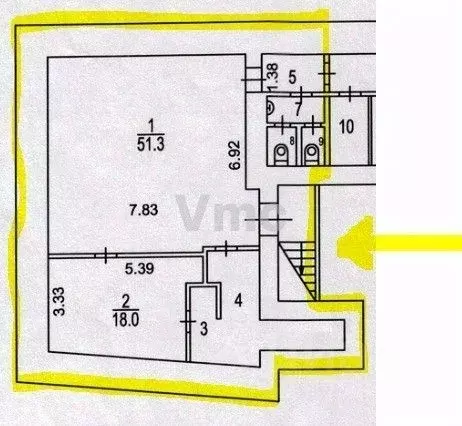 Офис в Москва ул. Кузнецкий Мост, 19С2 (96 м) - Фото 1