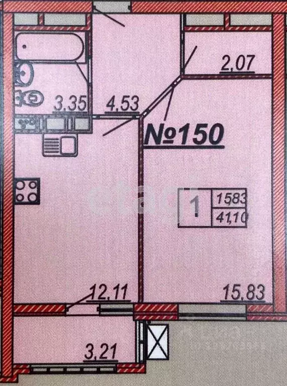 1-к кв. Краснодарский край, Анапа ул. Ленина, 173Ак4 (41.1 м) - Фото 2