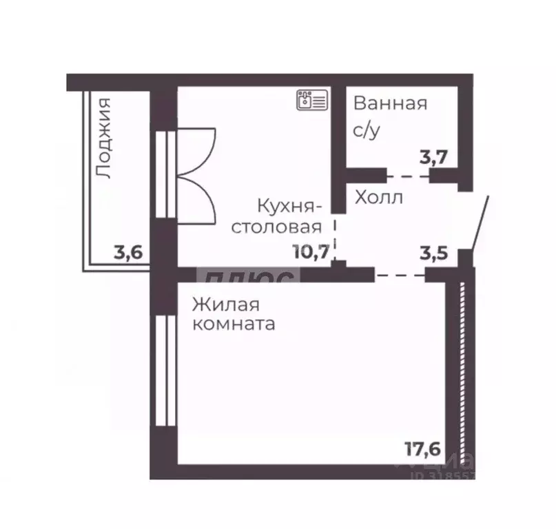 1-к кв. Челябинская область, Челябинск просп. Ленина, 4 (35.0 м) - Фото 0